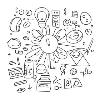 Bunte Physik Gleichungen Ausmalbild 134728 66734