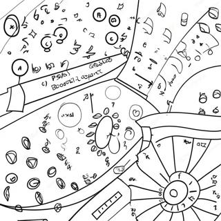 Bunte Physik Gleichungen Ausmalbild 134728 66736