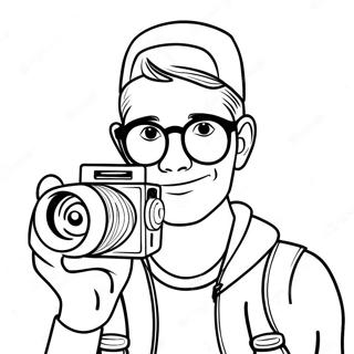 Youtuber Mit Kamera Ausmalbild 134958-66914
