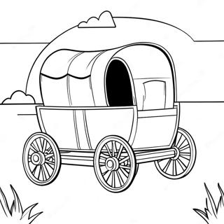 Bedeckter Wagen Auf Dem Oregon Trail Ausmalbild 135878-67625