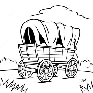 Bedeckter Wagen Auf Dem Oregon Trail Ausmalbild 135878-67626