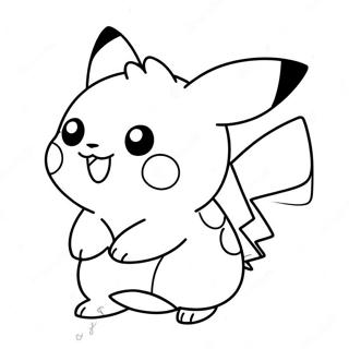 Niedlicher Pikachu Pokemon Ausmalbild 136082-67785