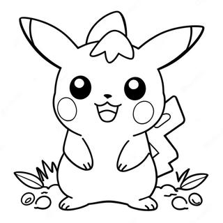 Niedlicher Pikachu Pokemon Ausmalbild 136082-67786