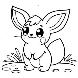 Niedliches Evoli Pokemon Ausmalbild 136084 67796