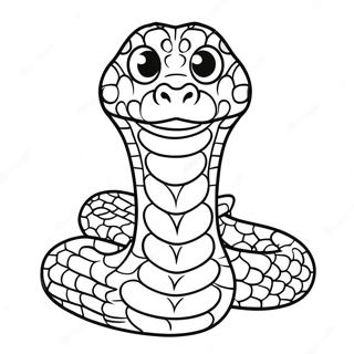 Cartoon Python Mit Grossen Augen Ausmalbild 136185 67873