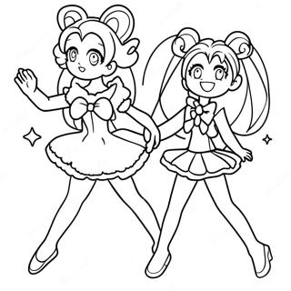 Precure Transformationsszene Ausmalbild 136209-67889