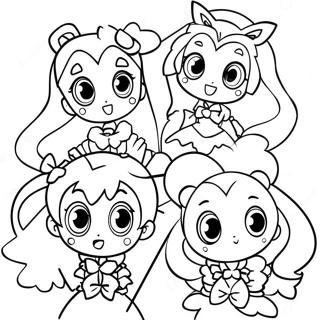Precure Charaktere In Aktion Ausmalbild 136210-67896