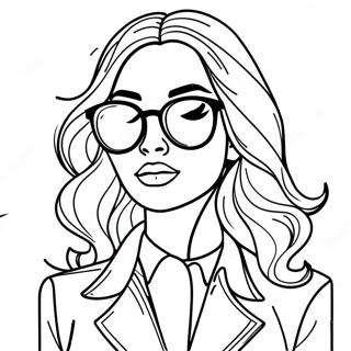 Stylisches Tumblr Madchen Mit Sonnenbrille Ausmalbild 136594 68189