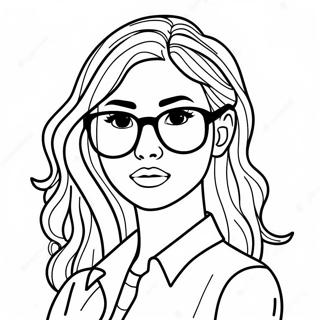 Stylisches Tumblr Madchen Mit Sonnenbrille Ausmalbild 136594 68191