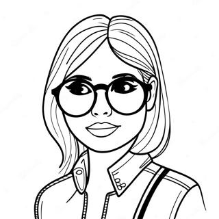 Stylisches Tumblr Madchen Mit Sonnenbrille Ausmalbild 136594 68192