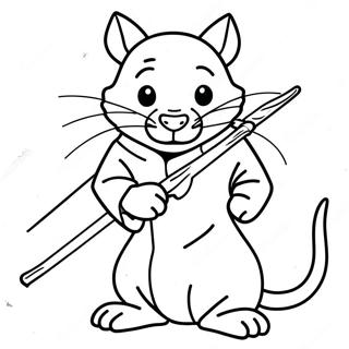 Splinter Mit Einem Stock Ausmalbild 136622 68218