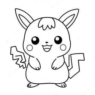 Niedliches Chibi Pikachu Ausmalbild 136721-68285