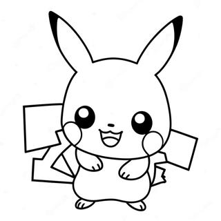 Niedliches Chibi Pikachu Ausmalbild 136721-68288