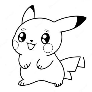 Niedliches Chibi Pikachu Ausmalbild 136721-68433