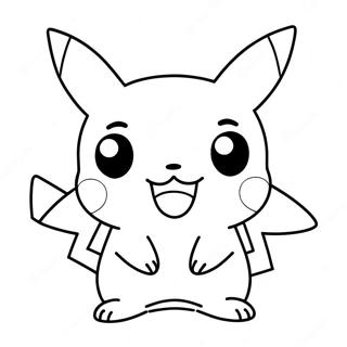 Niedliches Chibi Pikachu Ausmalbild 136721-68435