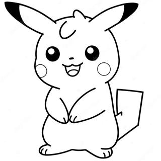 Niedliches Chibi Pikachu Ausmalbild 136721-68436