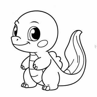 Liebenswertes Chibi Charmander Ausmalbild 136722-68291