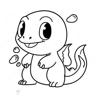 Liebenswertes Chibi Charmander Ausmalbild 136722-68440