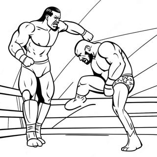 Wwe Superstars In Aktion Ausmalbild 136798 68493