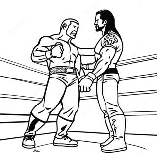 Episches Wwe Duell Ausmalbild 136953-68620