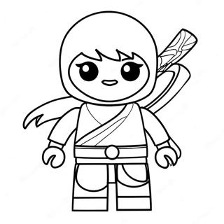 Ausmalbild Von Nya Ninjago In Actionpose 137261-68854