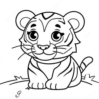 Baby Tiger Ausmalbilder