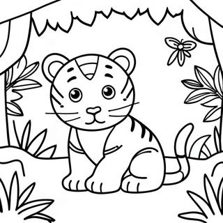 Baby Tiger Ausmalbilder