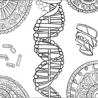 Dna Doppelhelix Ausmalbild 138004-69435
