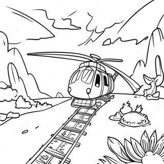 Dtkl Abenteuerszene Ausmalbild 138312-69679