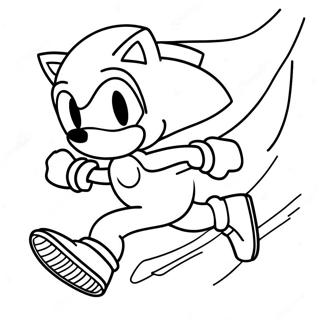 Schneller Sonic Beim Rennen Ausmalbild 138414-69753