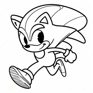 Schneller Sonic Beim Rennen Ausmalbild 138414-69755