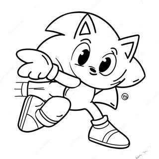 Abenteuerlicher Sonic Ausmalbild 138417 69765