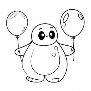 Susser Baymax Mit Ballon Ausmalbild 138439-69773