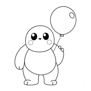 Susser Baymax Mit Ballon Ausmalbild 138439-69775