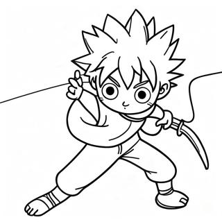 Killua In Aktion Ausmalbild 138592-69893