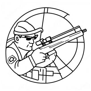 Ausmalbild Von Einem Scharfschutzengewehr 138821-70072