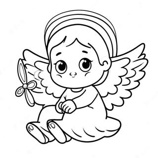 Niedliches Kleines Engel Ausmalbild 139412 70536