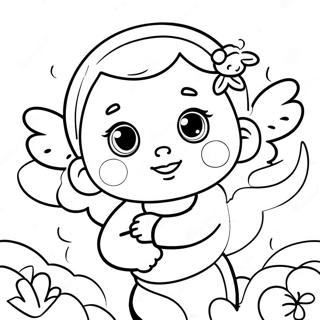 Frohliches Kleines Engel Ausmalbild 139413 70537