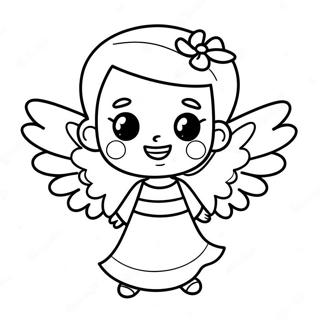 Frohliches Kleines Engel Ausmalbild 139413 70539