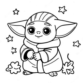 Baby Yoda Weihnachten Ausmalbilder