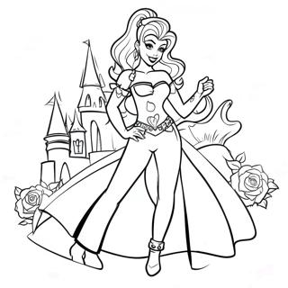 Punk Disney Prinzessin Ausmalbild 139665-70732