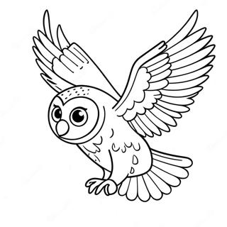 Majestatische Eule Im Flug Ausmalbild 14709-3221