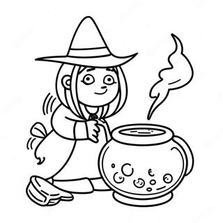 Mysteriose Hexe Die Tranke Braut Ausmalbild 15088-3302