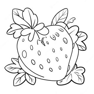 Susse Erdbeere Ausmalbild 15255-3334