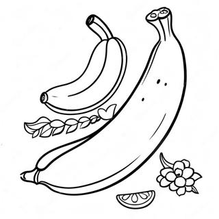 Frohliche Banane Ausmalbild 15257 3341