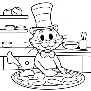 Katze Im Hut Ausmalbilder