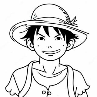 Luffy Mit Strohhut Ausmalbild 15799-3446
