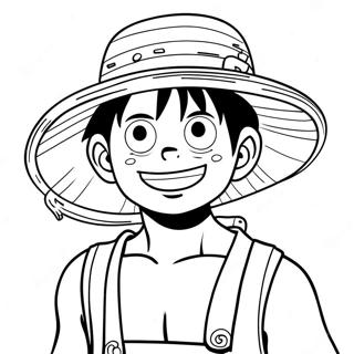 Luffy Mit Strohhut Ausmalbild 15799-3448