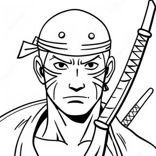 Zoro Mit Schwertern Ausmalbild 15800-3449