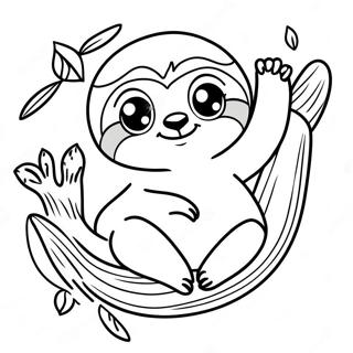 Niedliches Babyfaultier Ausmalbild 16910-3699